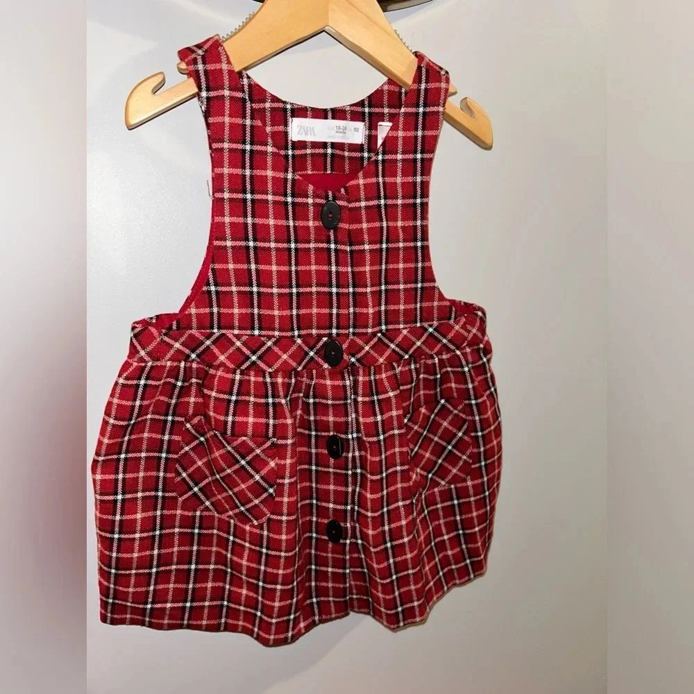 Zara Plaid Dress Size 18-24 Months